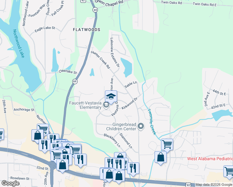 map of restaurants, bars, coffee shops, grocery stores, and more near 4304-4390 Orion Ave in Northport