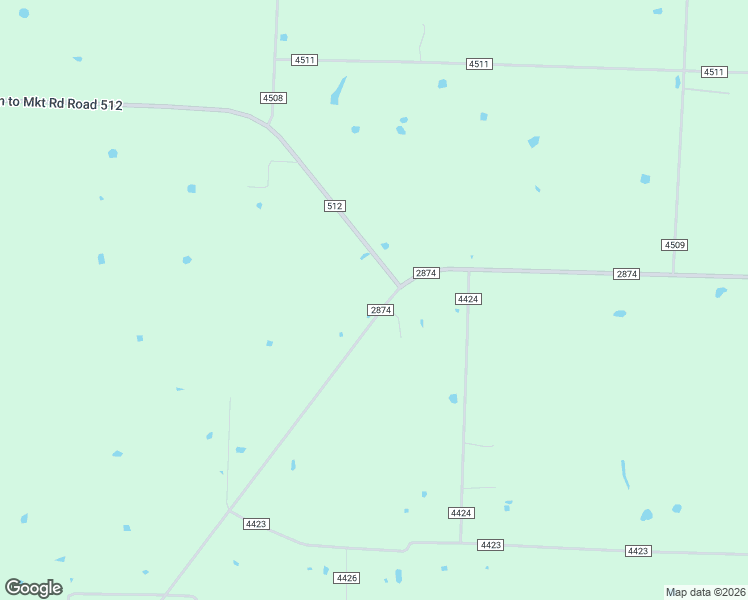 map of restaurants, bars, coffee shops, grocery stores, and more near 4292 Farm to Market Road 2874 in Commerce