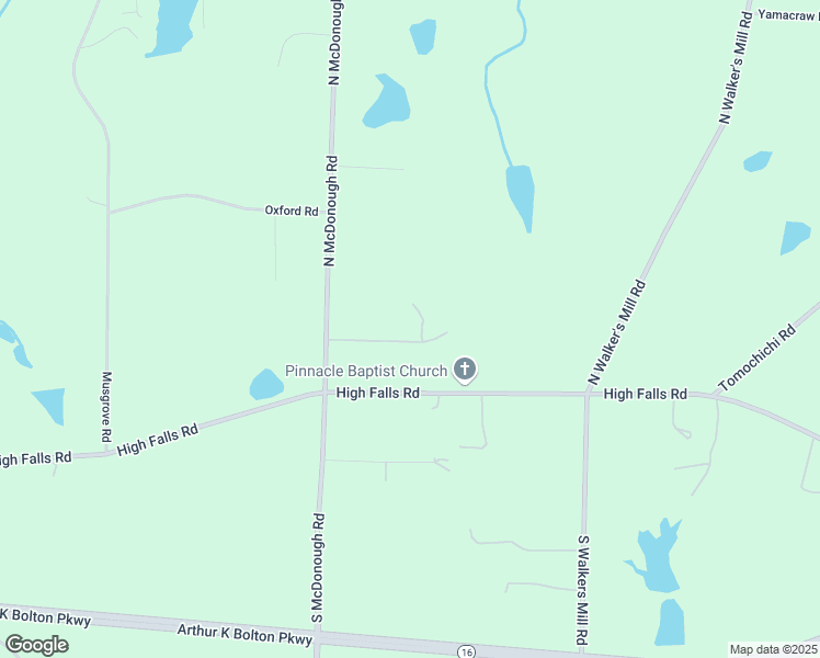 map of restaurants, bars, coffee shops, grocery stores, and more near 19 Mintz Street in Griffin