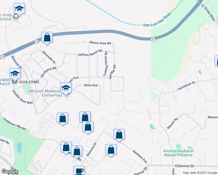 map of restaurants, bars, coffee shops, grocery stores, and more near 1546 Del Mar Road in Oceanside