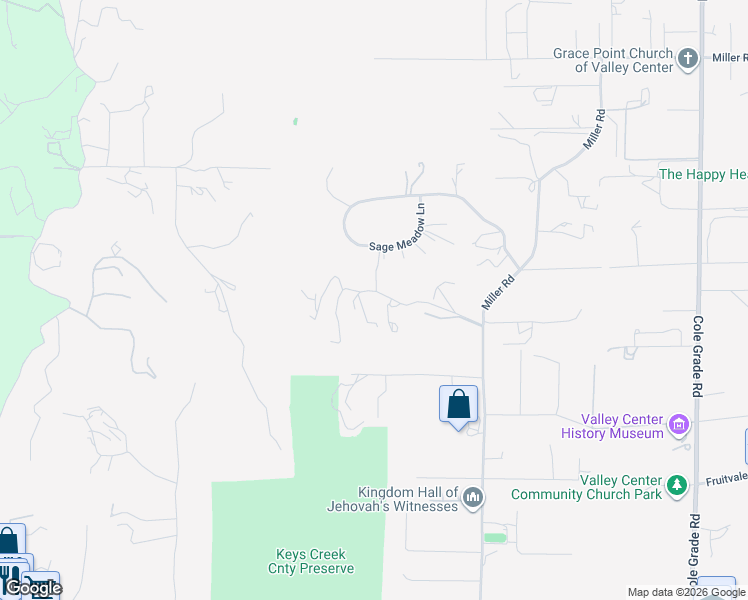 map of restaurants, bars, coffee shops, grocery stores, and more near 13747 Little Pond Road in Valley Center
