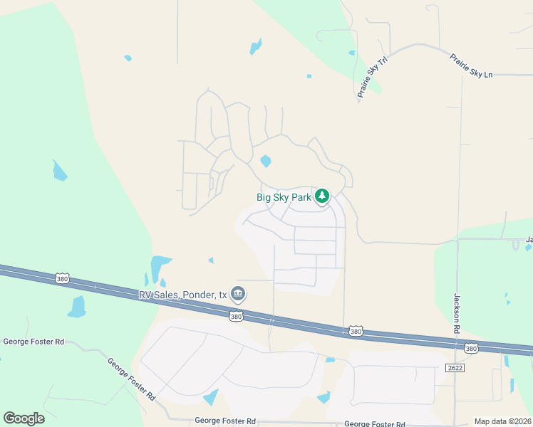 map of restaurants, bars, coffee shops, grocery stores, and more near Unnamed Road in Krum