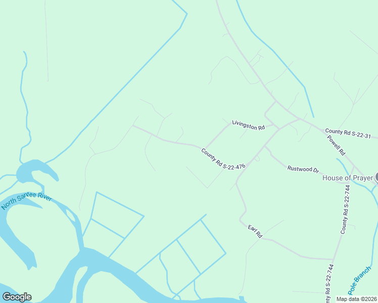 map of restaurants, bars, coffee shops, grocery stores, and more near 627 County Road S-22-476 in Georgetown