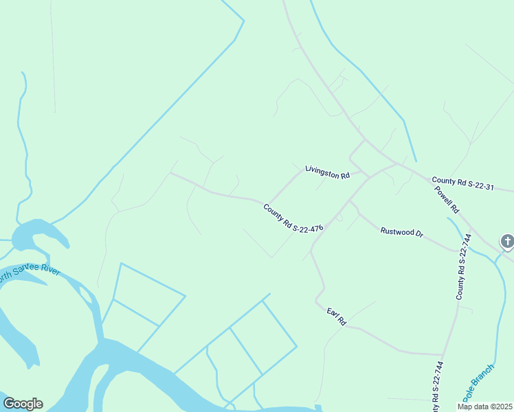 map of restaurants, bars, coffee shops, grocery stores, and more near 627 County Road S-22-476 in Georgetown