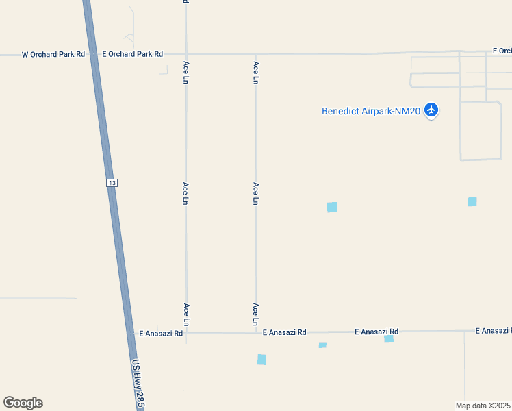 map of restaurants, bars, coffee shops, grocery stores, and more near Ace Lane in Chaves County