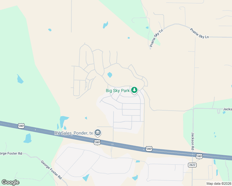 map of restaurants, bars, coffee shops, grocery stores, and more near Unnamed Road in Krum