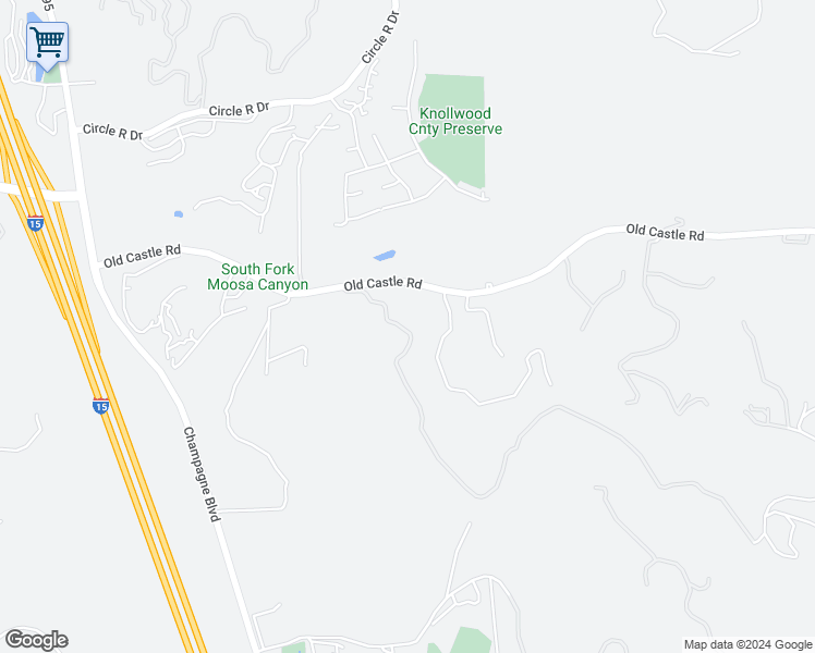 map of restaurants, bars, coffee shops, grocery stores, and more near 29531 Gordon Hill Road in Valley Center