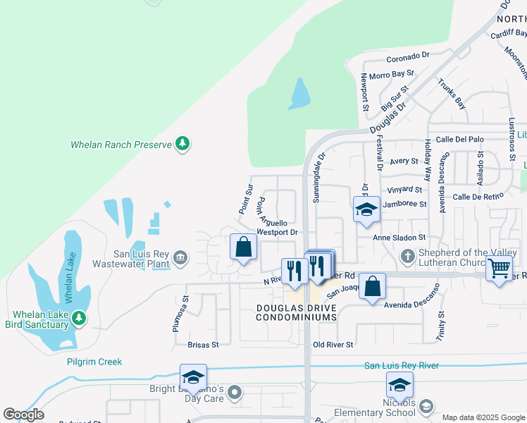 map of restaurants, bars, coffee shops, grocery stores, and more near 746 Point Arguello in Oceanside