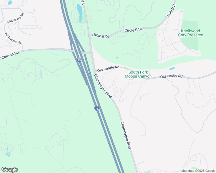 map of restaurants, bars, coffee shops, grocery stores, and more near 29255 Champagne Boulevard in Escondido