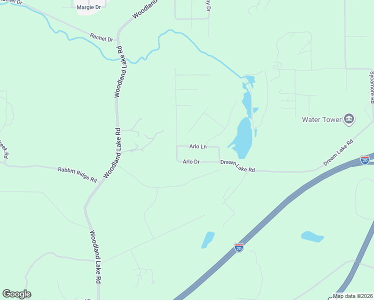 map of restaurants, bars, coffee shops, grocery stores, and more near Arlo Lane in McCalla