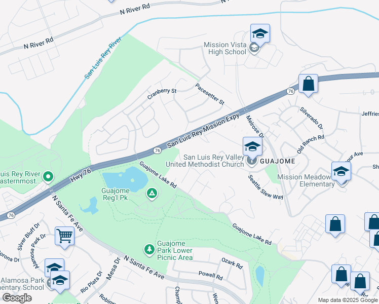 map of restaurants, bars, coffee shops, grocery stores, and more near 1008 Bridle Path Way in Oceanside