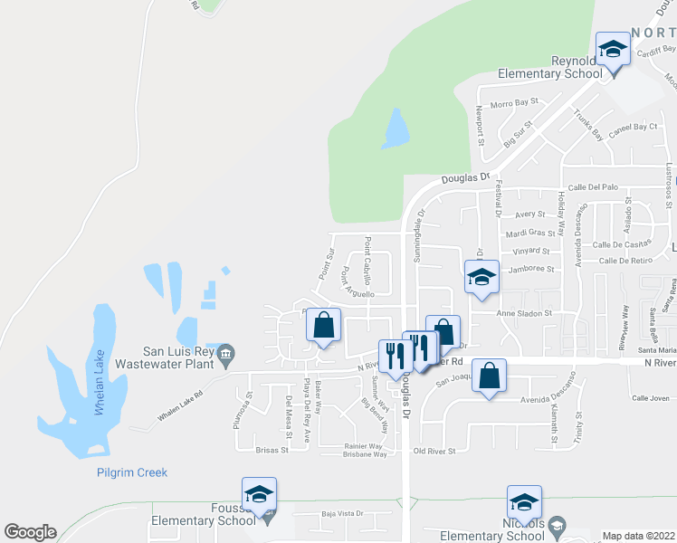 map of restaurants, bars, coffee shops, grocery stores, and more near 749 Point Arguello in Oceanside