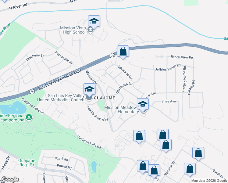 map of restaurants, bars, coffee shops, grocery stores, and more near 1568 Spring Creek Lane in Oceanside