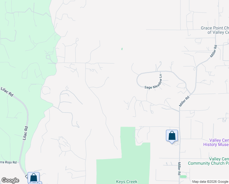 map of restaurants, bars, coffee shops, grocery stores, and more near 29679 Valley Stream Road in Valley Center