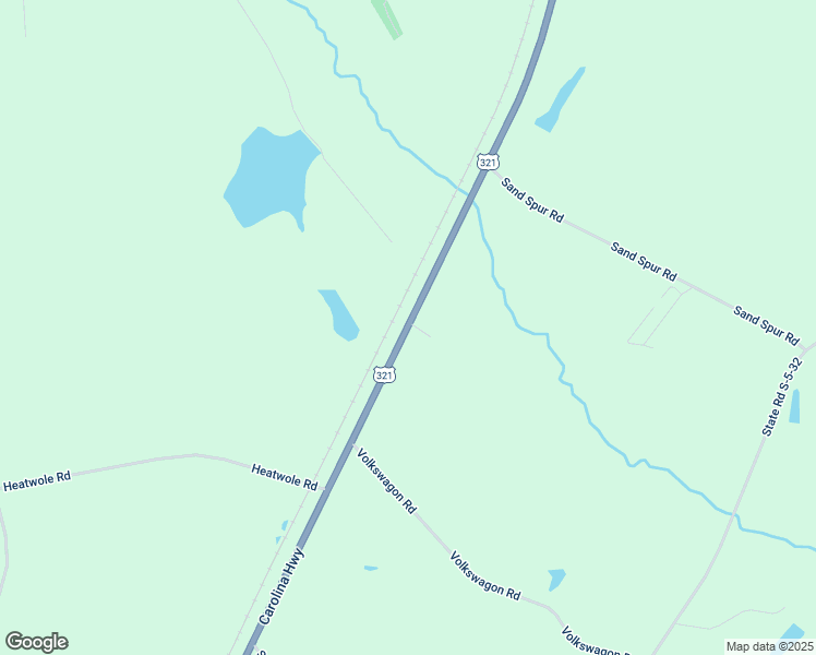 map of restaurants, bars, coffee shops, grocery stores, and more near 10223 Carolina Highway in Olar