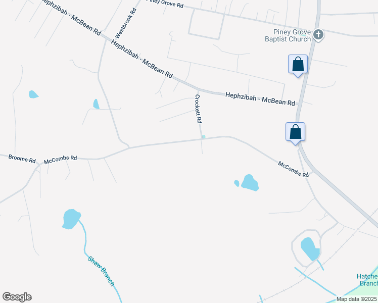 map of restaurants, bars, coffee shops, grocery stores, and more near 4776 McCombs Road in Hephzibah