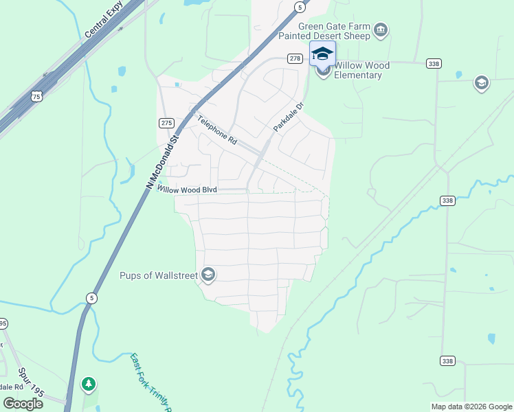 map of restaurants, bars, coffee shops, grocery stores, and more near 1204 Summer Lane in McKinney