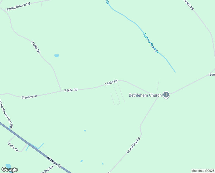 map of restaurants, bars, coffee shops, grocery stores, and more near 1505 7 Mile Road in Harleyville