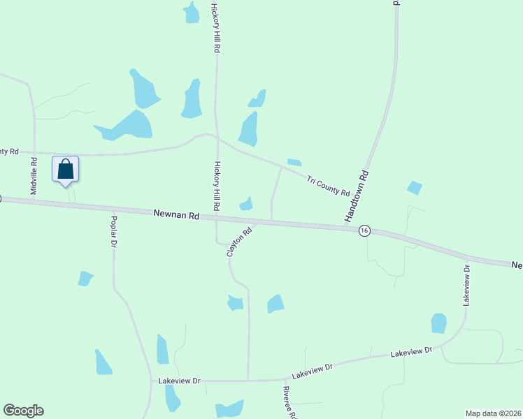 map of restaurants, bars, coffee shops, grocery stores, and more near 6475 Newnan Rd in Brooks