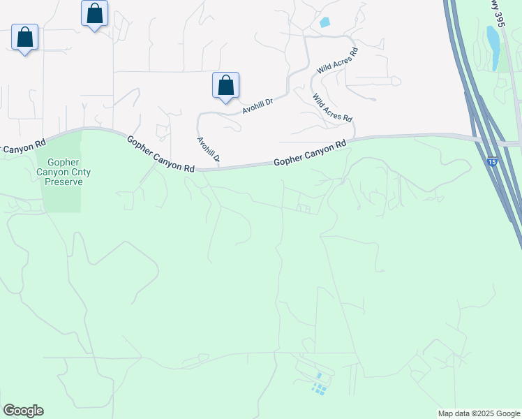 map of restaurants, bars, coffee shops, grocery stores, and more near 3731 Gopher Canyon Road in Vista
