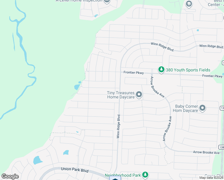 map of restaurants, bars, coffee shops, grocery stores, and more near 981 Alton Drive in Krugerville