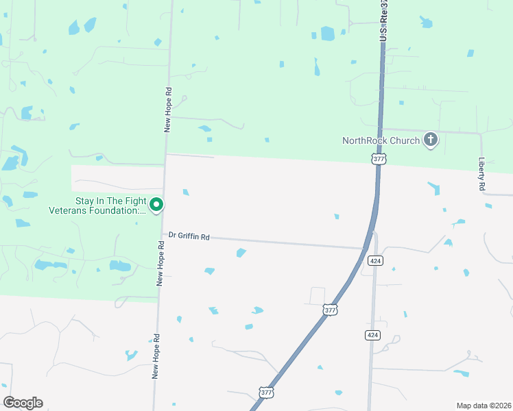 map of restaurants, bars, coffee shops, grocery stores, and more near 3524 New Hope Road in Aubrey