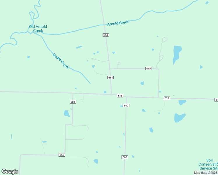 map of restaurants, bars, coffee shops, grocery stores, and more near 6461 County Road 664 in Farmersville