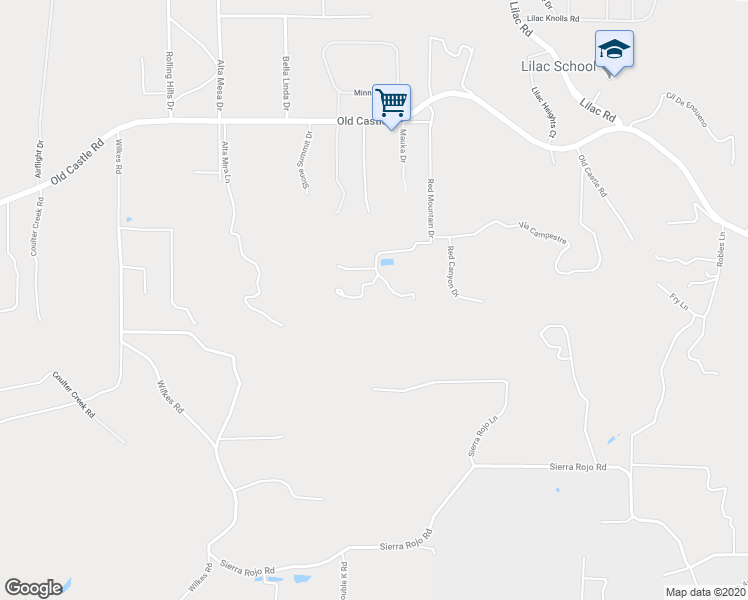 map of restaurants, bars, coffee shops, grocery stores, and more near 29718 Red Mountain Drive in Valley Center