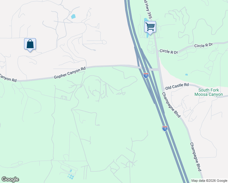 map of restaurants, bars, coffee shops, grocery stores, and more near 4327 Hollyhill Road in Vista