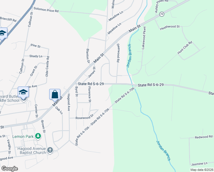 map of restaurants, bars, coffee shops, grocery stores, and more near 244 Galilee Rd in Barnwell