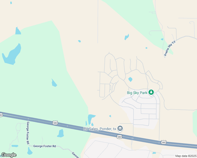 map of restaurants, bars, coffee shops, grocery stores, and more near Unnamed Road in Krum