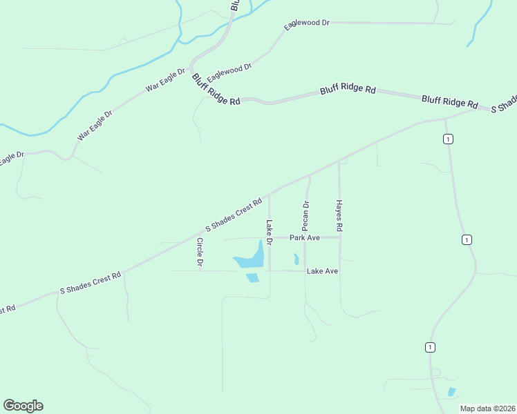 map of restaurants, bars, coffee shops, grocery stores, and more near 5611 South Shades Crest Road in Bessemer