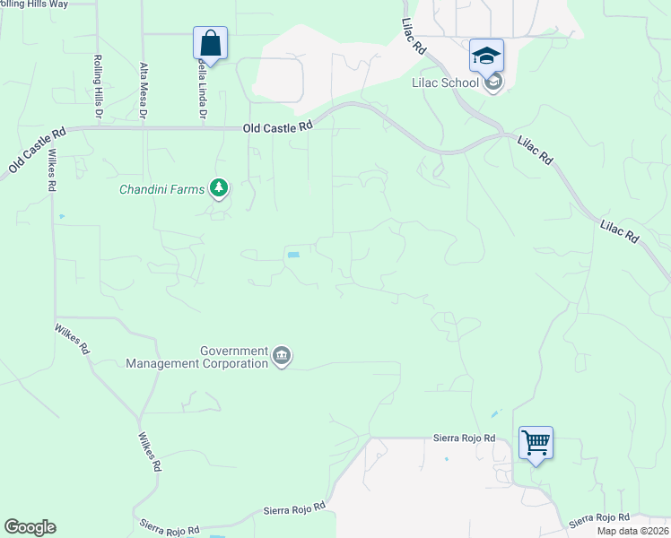 map of restaurants, bars, coffee shops, grocery stores, and more near 29830 Red Canyon Drive in Valley Center