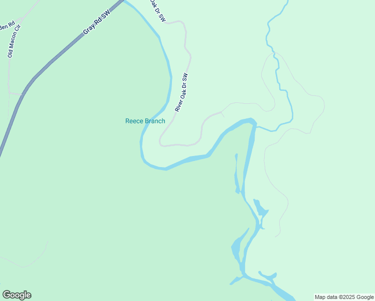 map of restaurants, bars, coffee shops, grocery stores, and more near 216 River Oak Drive Southwest in Eatonton
