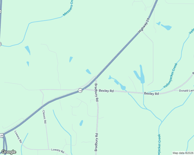 map of restaurants, bars, coffee shops, grocery stores, and more near 4465 Levi Bradbury Road in Moreland