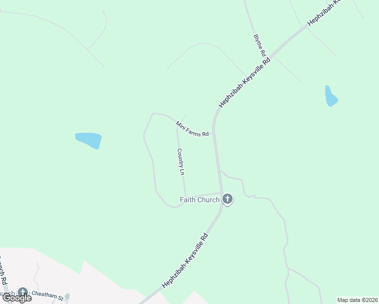 map of restaurants, bars, coffee shops, grocery stores, and more near 163 Country Lane in Hephzibah