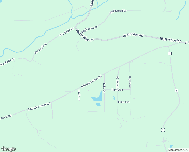 map of restaurants, bars, coffee shops, grocery stores, and more near 5611 South Shades Crest Road in Bessemer