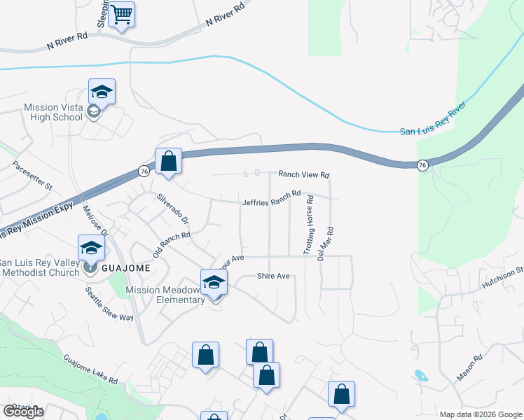 map of restaurants, bars, coffee shops, grocery stores, and more near 1604 Wagon Wheel Drive in Oceanside