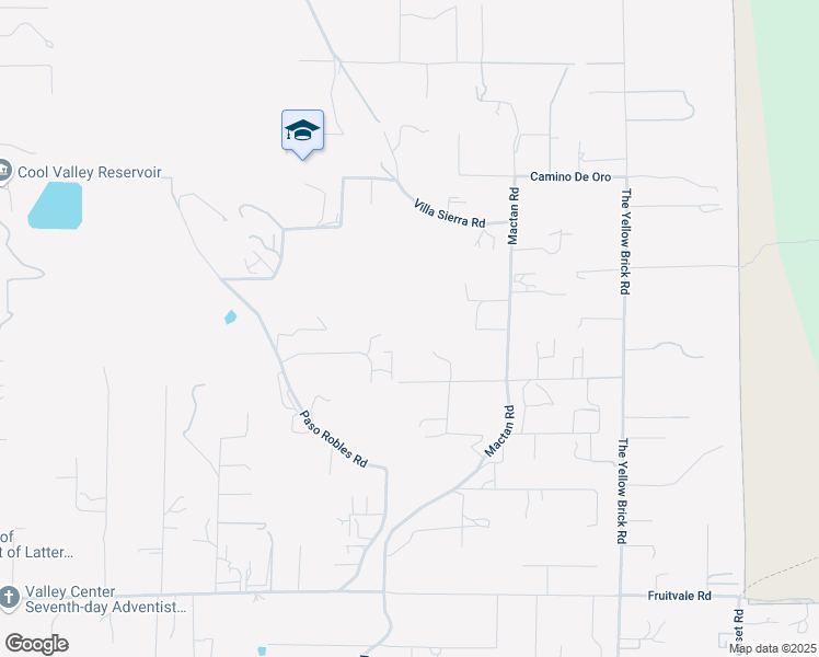 map of restaurants, bars, coffee shops, grocery stores, and more near in Valley Center