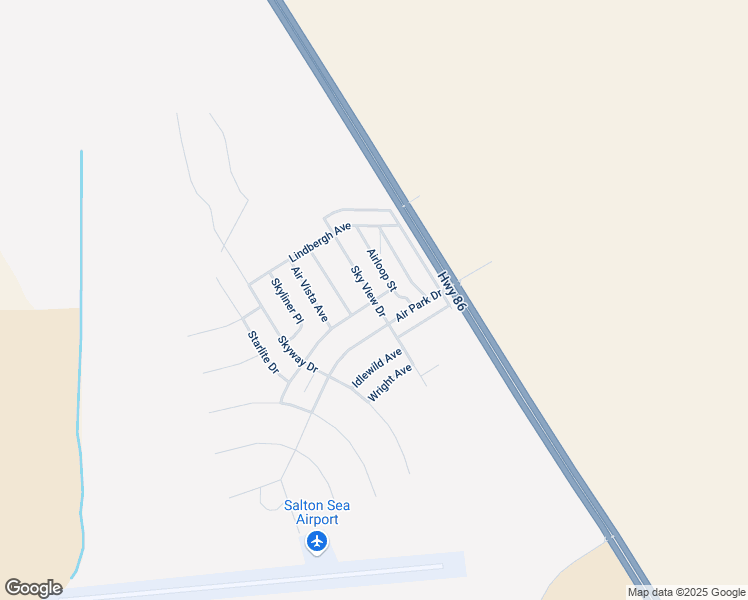 map of restaurants, bars, coffee shops, grocery stores, and more near Sky View Drive in Salton City