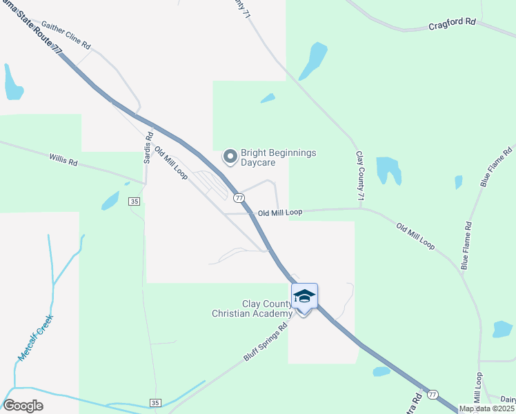 map of restaurants, bars, coffee shops, grocery stores, and more near 109 Old Mill Loop in Ashland