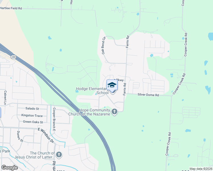 map of restaurants, bars, coffee shops, grocery stores, and more near 3917 Grant Parkway in Denton