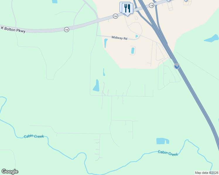 map of restaurants, bars, coffee shops, grocery stores, and more near 256B Windy Lane in Jackson