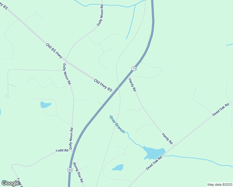 map of restaurants, bars, coffee shops, grocery stores, and more near 1259 Georgia 85 in Senoia