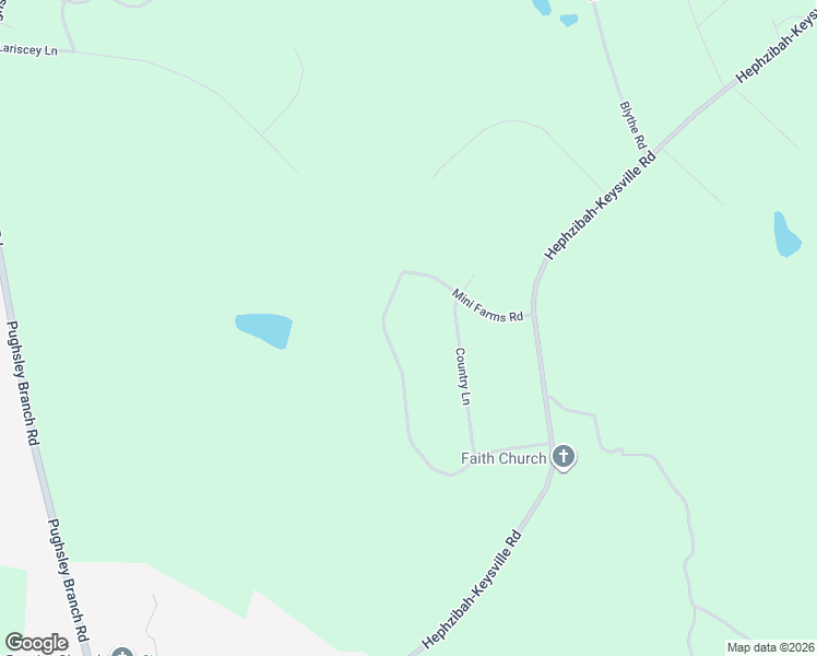 map of restaurants, bars, coffee shops, grocery stores, and more near 394-502 Mini Farms Road in Hephzibah