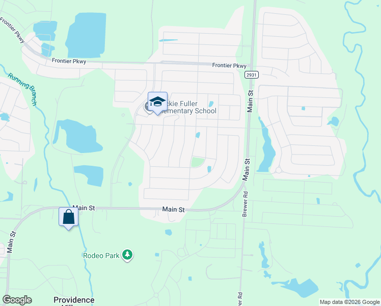 map of restaurants, bars, coffee shops, grocery stores, and more near 2821 Cerro Ranch Road in Aubrey