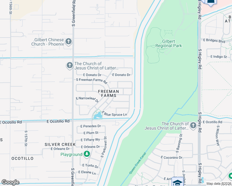 map of restaurants, bars, coffee shops, grocery stores, and more near 2680 East Lodgepole Drive in Gilbert