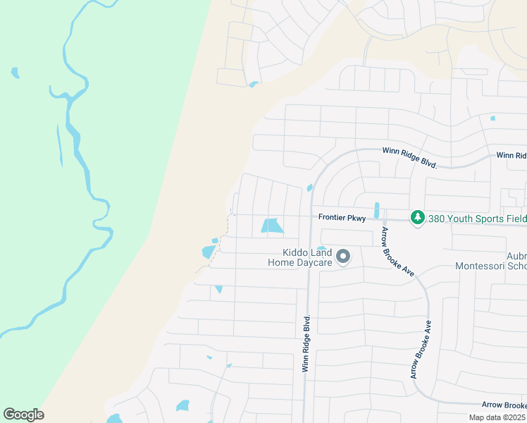 map of restaurants, bars, coffee shops, grocery stores, and more near 2601 Wayne Avenue in Aubrey