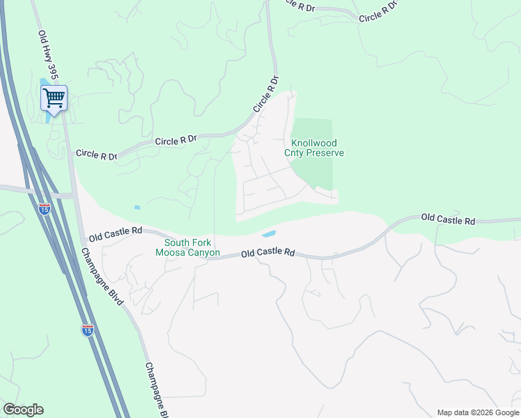 map of restaurants, bars, coffee shops, grocery stores, and more near 8763 Gracilior Place in Escondido