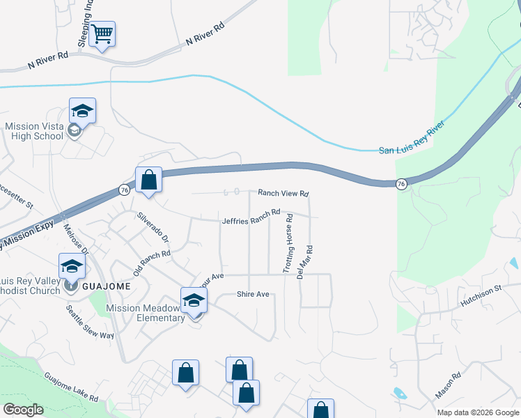 map of restaurants, bars, coffee shops, grocery stores, and more near 1592 Wagon Wheel Drive in Oceanside